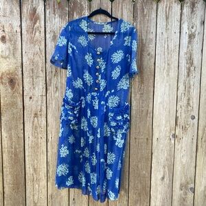 Vintage Sheer Blue Sundress